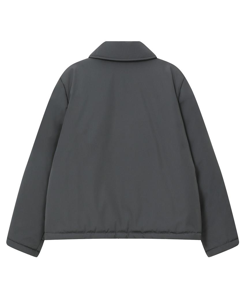BAUF Round Double Button Puffer Jacket [Charcoal]