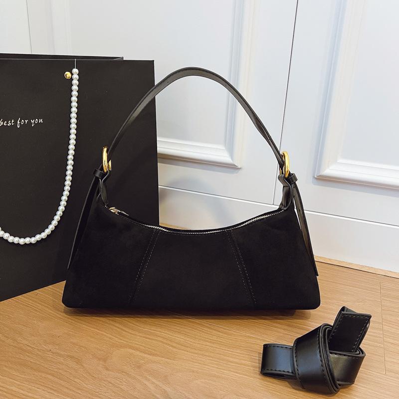 Французский зарубежный стиль персонализированная сумка под мышкой женская 2025 осень большая вместимость повседневная простая высокая ценность сумка через плечо женская