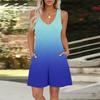 Women's V-neck Printed Sleeveless Jumpsuit Spring And Summer Casual Jumpsuit Shorts
