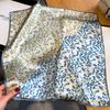 Women 100% Pure Silk Scarf Elegant Floral Printed Small Square Neck Kerchief Bandana Female Echarpe Luxury Hairbands  Spring