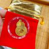 Клейкая наклейка на телефон из чистого золота: Гладкого плавания и небесных благословений Дизайн с сусальным золотом