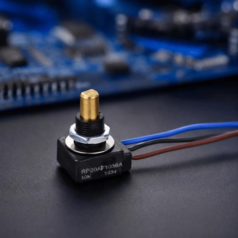 10K Ohm Adjustable Resistance 3 Pin Connector Wire Potentiometer Audio Control