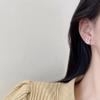 Изящные маленькие серьги-кролики с камнем «кошачий глаз» на булавке из серебра S925 Элегантные украшения для женщин