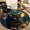 1pc Moonlit Feline Chair Carpet for Office, Non-slip, Soft and Durable Office Rug for  Decoration, Perfect for Office yy251229113