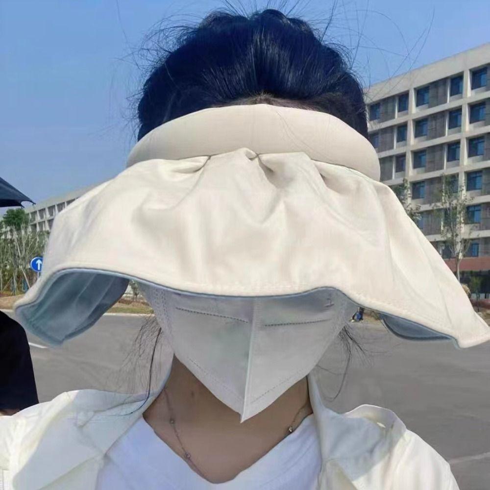 Летняя кепка-повязка для защиты от солнца без верха, складной козырек, женская ракушка, спорт