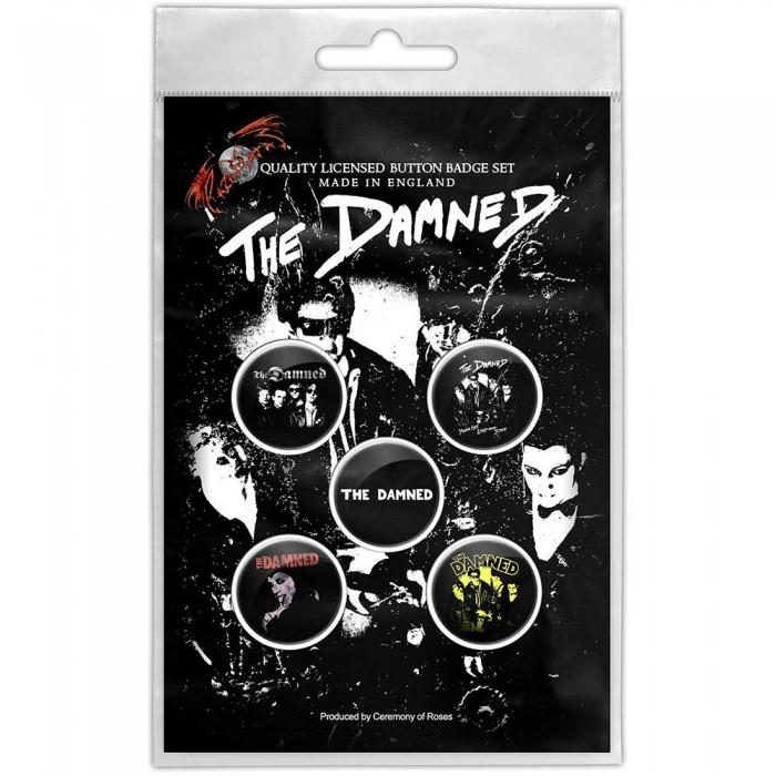 The Damned Young Hot Loud And Stiff Badge Set (Pack of 5)