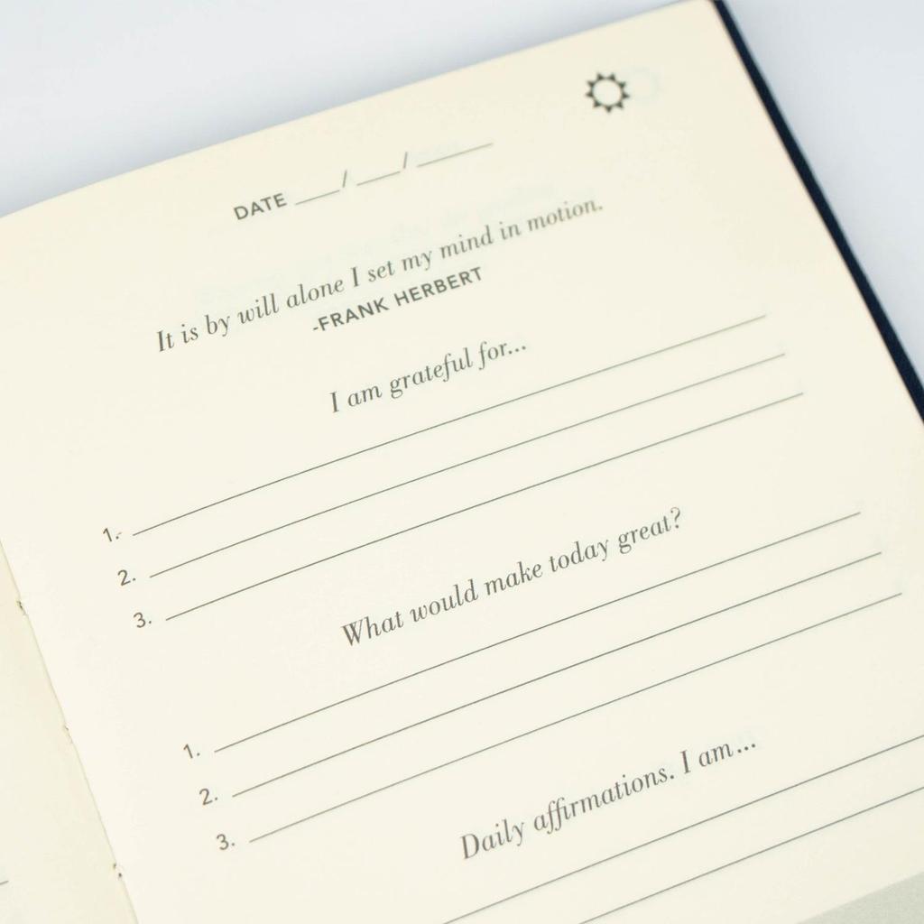 Japanese Cross-Border Gratitude and Diary Notebook - Portable, Simple English Edition