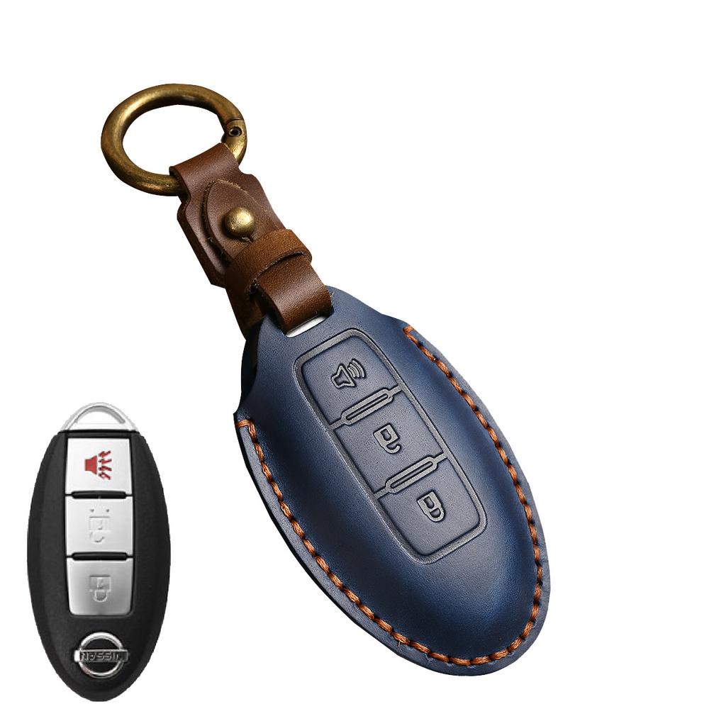 Чехол для ключей, подходящий для Nissan Qijun Teana Qida Xuan Yi Qashqai Loulan, кожаная сумка для ключей