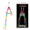 With Glow Rubber Skirts Sea Trolling Jigging Hook Double Eyes Fishing Assist Hooks Jig Fishhooks
