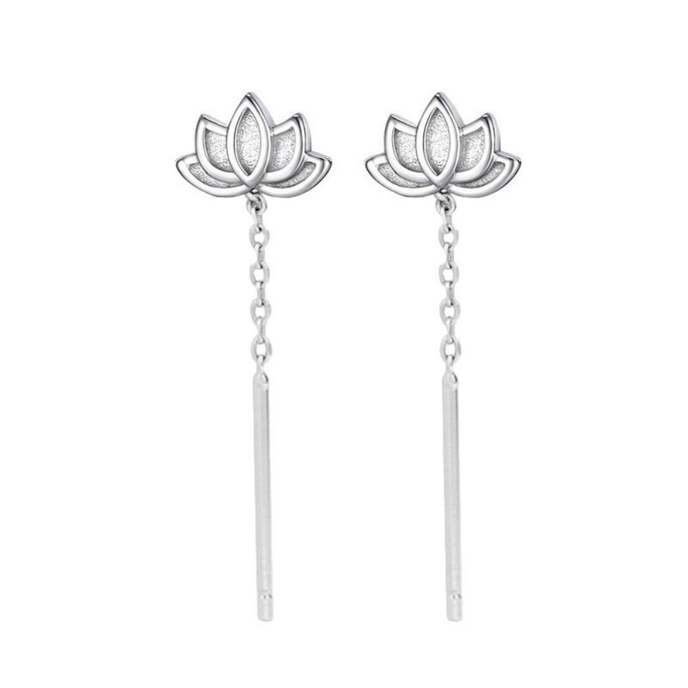 Trendy Style Charm Metal Earrings Elegant Flower Drooping Earring Special Events