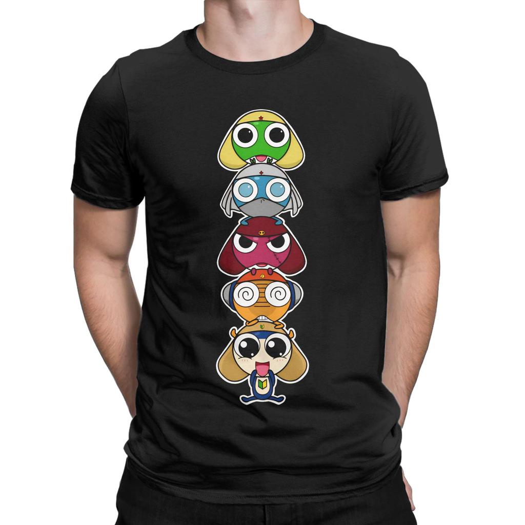 Men Womens TShirt Leap Frogs In Space Sgt Frog Keroro Vintage Cotton Tees Short Sleeve T Shirt Crew Neck Clothes New Arrival
