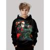 Christmas Children's Hoodie Santa Claus Print Boy Girl Sweatshirt Fashion Cartoon Kids Clothes Holiday Party Children's Clothing
