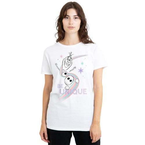 Frozen Womens/Ladies Be Unique Rainbow Olaf T-Shirt