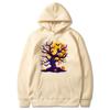 Halloween Tree Autumn Winter Fleece Hoodie Street Fashion Harajuku Hoodie Men's and Women's Long Sleeve Warm Hoodie
