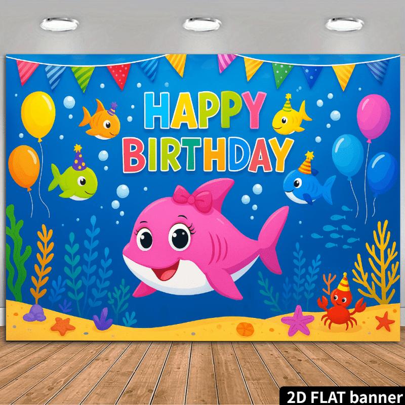 2D flat design 1-piece outdoor garden birthday party backdrop fabric suitable for families offices outdoors and studios