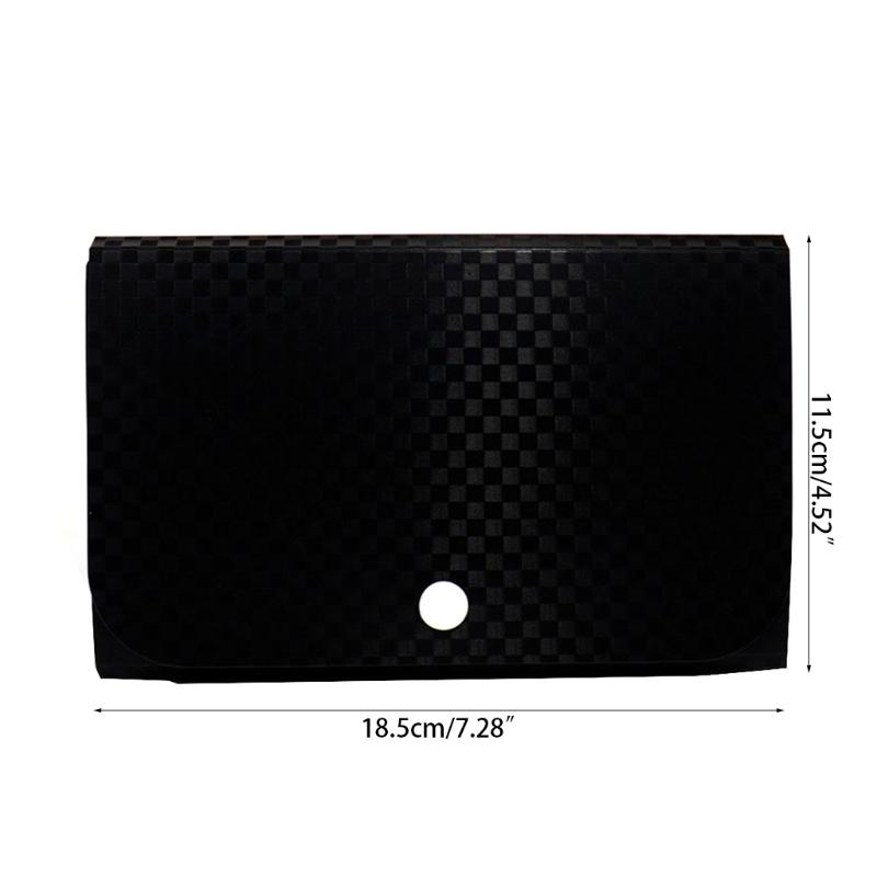 Small File Wallet Receipt Folder A6 Accordion Folder 7-layer 13-layer File Case Water Repellent with Self-adhesive Index Tabs