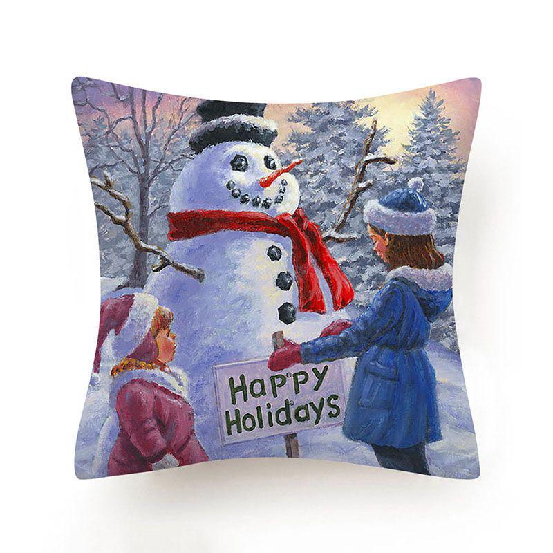 Stylish And Unique Christmas Snowman Pillow Case Perfect For Holiday Home Decor