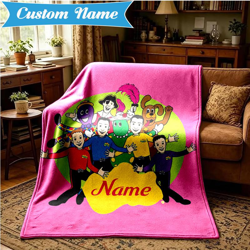 Custom Name Ready Wiggle Blanket Lightweight Ideal Bedding Blanket Perfect for Travel, Camping, Living Rooms, Sofas, Christmas gift