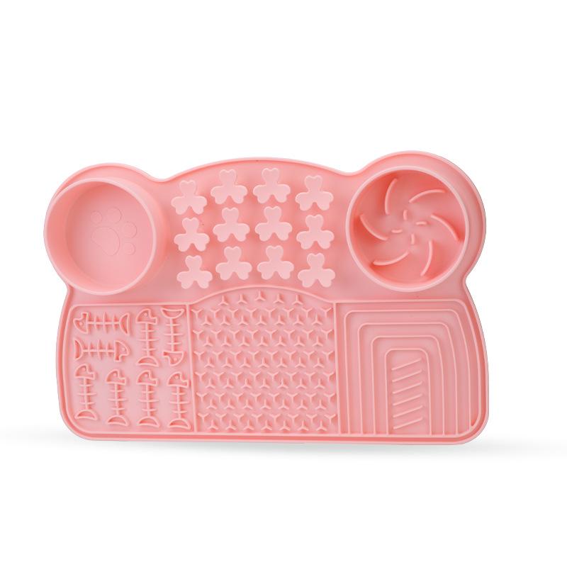 Silicone Pet Lick Mat & Slow Feeder with Suction Cups