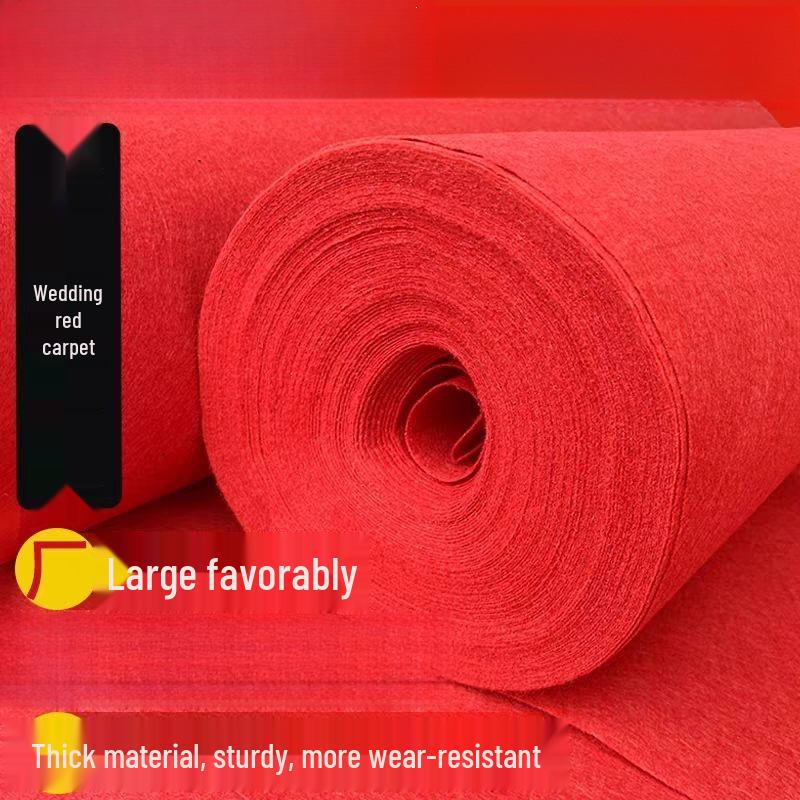 Thickened Wedding Red Carpet for Store Openings & Entrances
