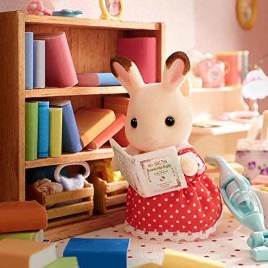 Куклы Sylvanian Families Семья Шоколадных Кроликов FS-46 ST Сертифицировано для 3 лет и старше Игрушка Кукольный Домик EPOCH