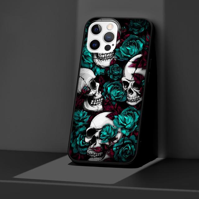 Чехол Grim Reaper Skull Skelet для Apple Iphone 14 11 13 12 Pro Max Xr 7 8 +Se 2020 Xs 6 6s Plus 5 5S, черный силиконовый чехол для телефона