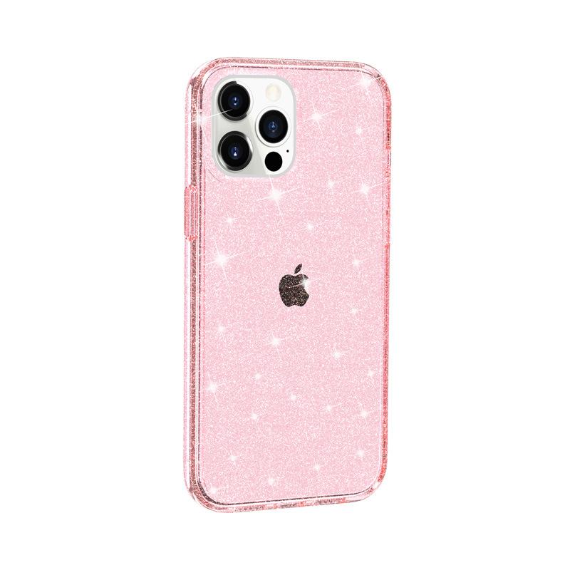 Чехол для мобильного телефона iPhone11ProMax с мелким глиттером, подходит для Терминатора, прозрачный, с глиттером, всесторонний, противоударный