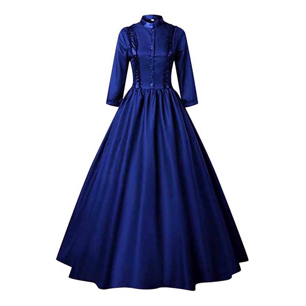 Женский готический корсет с рюшами и рукавами-колокольчиками, костюм на Хэллоуин, платье больших размеров, однотонное платье с открытыми плечами и принтом