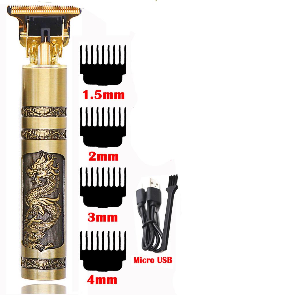 Vintage T9 USB Electric Hair Cutting Machine Rechargeable Hair Clipper Beard Trimmer For Men Barber Professional