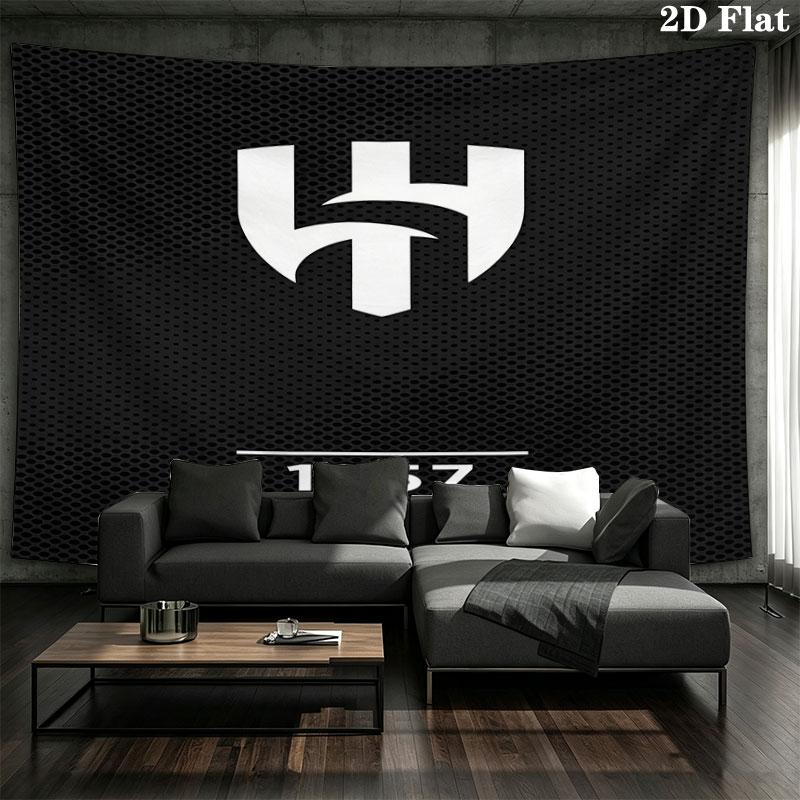 Al-Hilal Saudi FC Wall Tapestry Aesthetic Wall Hanging Printed Fabric Blanket Decorative Tapestries for Bedroom Living Room Home Decor