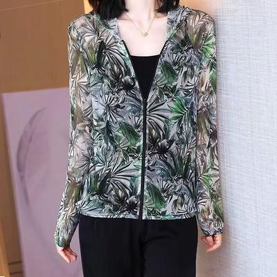 Сетчатый солнцезащитный женский короткий кардиган свободного кроя, универсальная рубашка для кондиционера, легкий топ