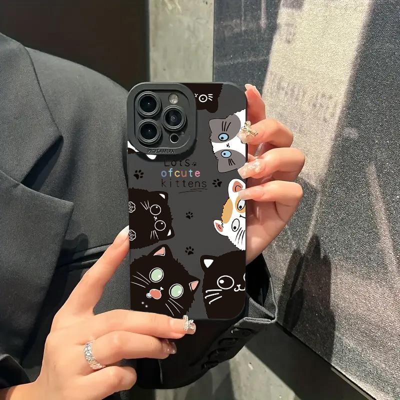 Cute Cartoon Cat TPU Phone Case For  Mi 14T 13T 12T 11T Pro 14 13 12 11 Lite 5G NE Poco F6 F5 X5 Pro Silicone Soft Cover