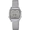 Часы женские CASIO цифровые НОВЫЙ дизайн LA670WEM-7 серебристый сетчатый ремешок зарубежная модель