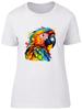Colourful Parrot Womens T-Shirt Bird Lover Pet Cockatiel Macaw Ladies Gift Tee