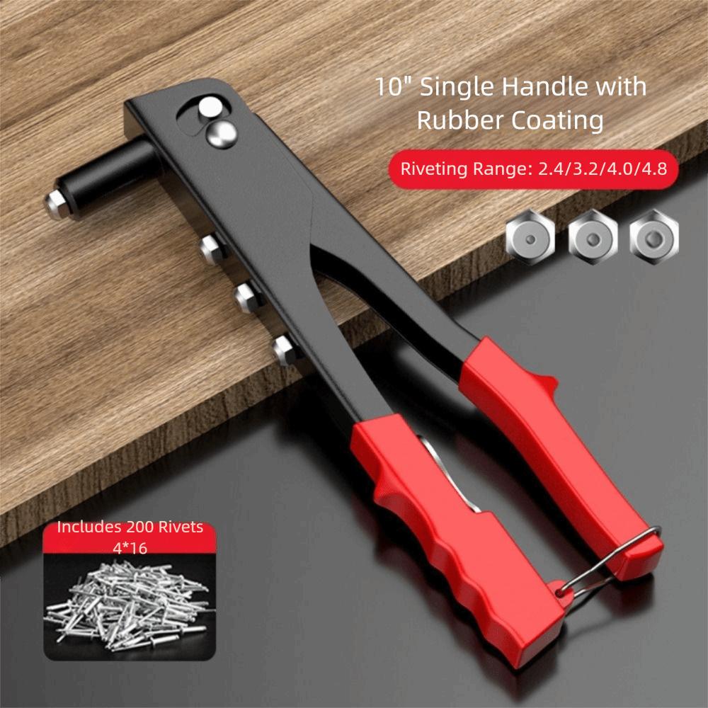 Manual Double Handle Riveter Set Steel Construction Blind Rivets Rivet Tool Home Fastening
