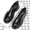 Summer Men Wedding Leather Shoes Business Men's Casual Shoes Youth British Style Hollow Breathable Shoes Big Size 38-46
