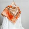 65 см Квадратный шарф из шелка и хлопка тутового дерева Женский Печатный шейный платок Весенняя повязка на голову Платок Бандана Шарф Повязка Накидка