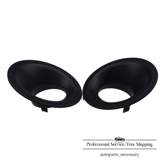 Fit For 15- Dodge Challenger Front Bumper Fog Lights Cover Bezel Frame RH+LH