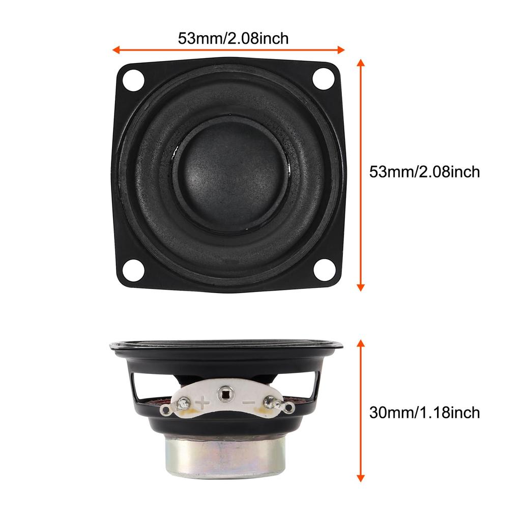 ACEIRMC 2 inch 4 Ohm 10W Full-Range Audio Speaker Stereo Woofer Loudspeaker for Arduino (2 pcs)