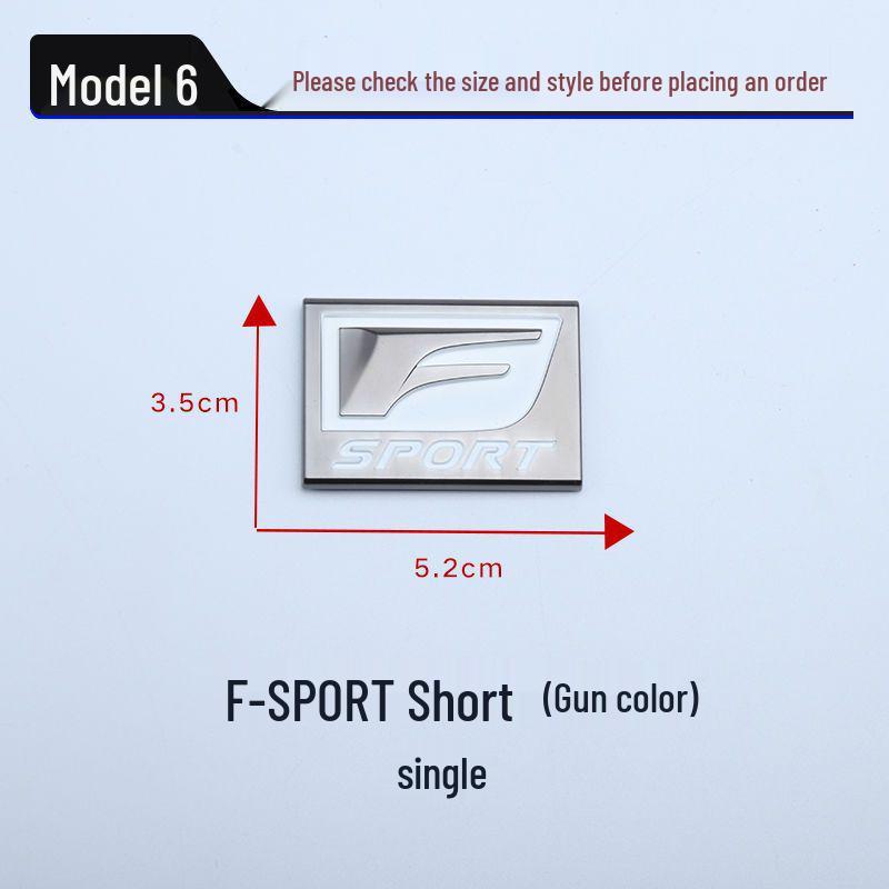Наклейка с логотипом Lexus F SPORT для IS200T, ES, RX, NX, CT200 - Задняя часть, Крыло, Бок.