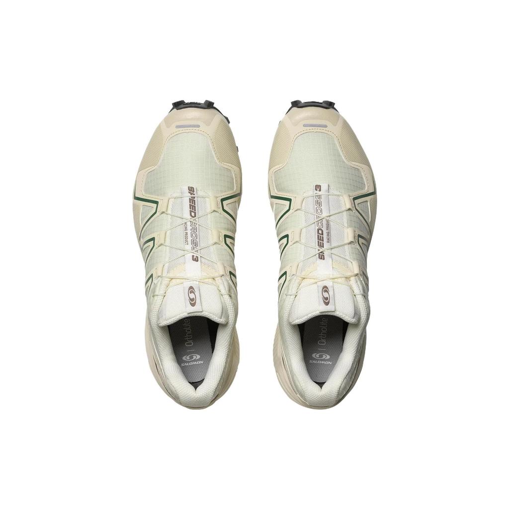 SALOMON Speedcross 3 Mesh Round Toe Comfortable Breathable Lightweight Low Top Hiking Shoes Unisex Hiking Shoes Vanilla 472840