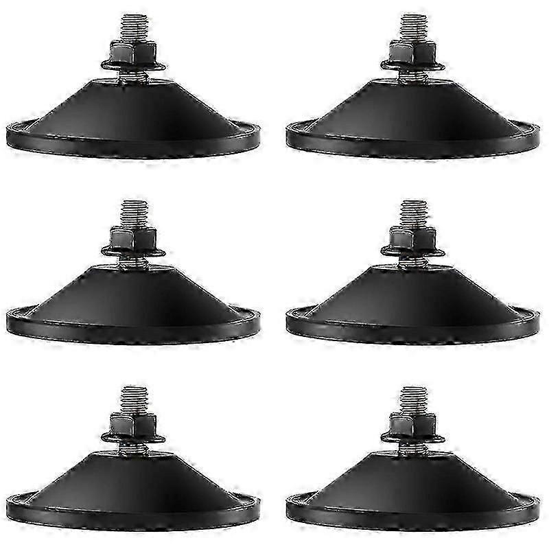 2.2inch Black Small Strong Suction Cups (6pcs) for Glass Windows with Screw
