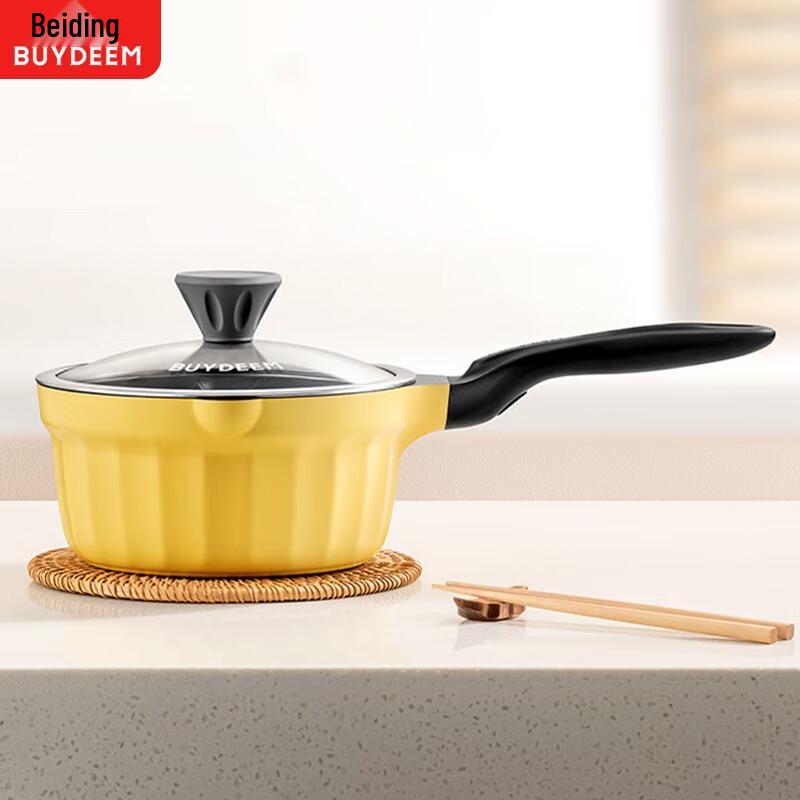 Эмалированная чугунная кастрюля Buydeem 18 см