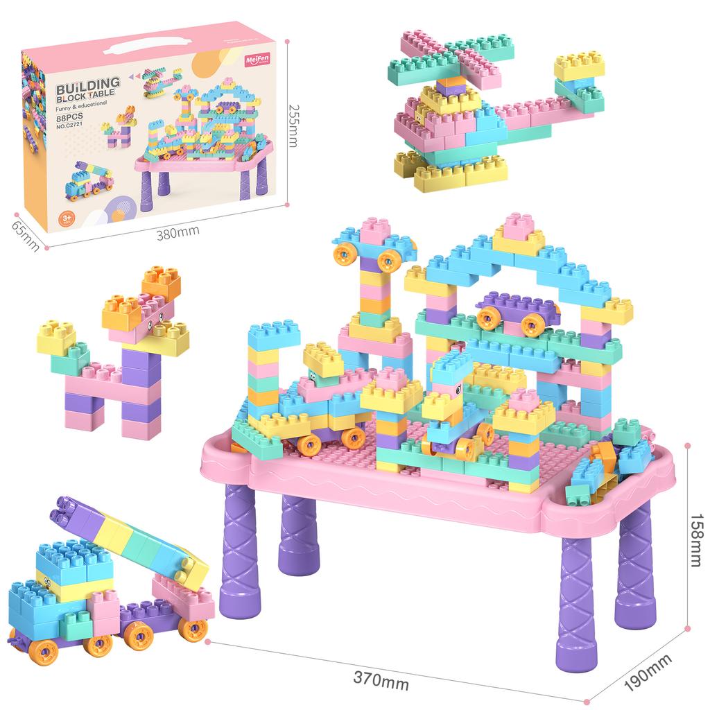 DIY Macaroon Fun Particles Building Block Toy Set Родитель и ребенок Девочки Сборка развивающих игрушек
