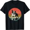 Retro Boston Bull Terrier Dog Puppy Boston Terrier Unisex T-Shirt
