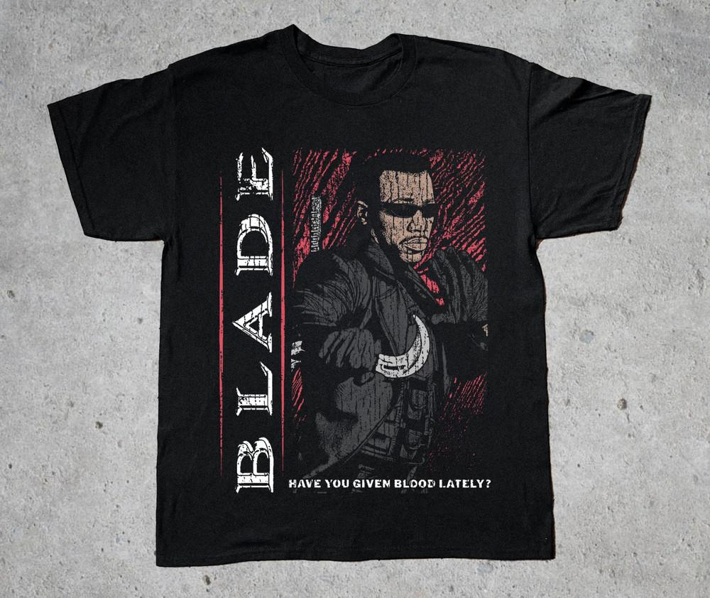 BLADE Вы сдавали кровь в последнее время Тяжелая Хлопковая Черная Футболка S-5XL TT474 Унисекс Футболка