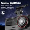 WiFi 1080P 3-Camera Car DVR, In-Car 3-Channel HD Dashcam Video Recorder