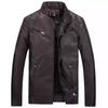 Young Men's Leather Jacket Fashion Casual Locomotive PU Leather Jacket Men's Thin Leather Jacket Men's Coat
