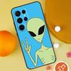 Alien Kawaii Art Phone Case For Samsung Galaxy S25 Ultra S24 S23 S22 S21 Ultra S9 S10 Plus S20 FE Funda Cover