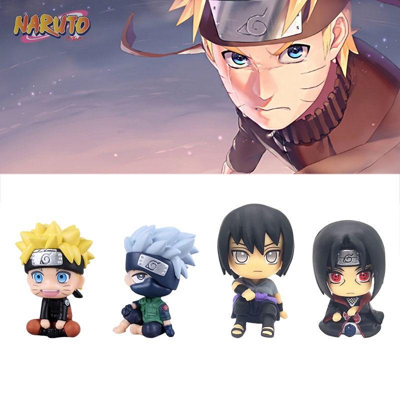 Cute Q Version Sitting Naruto Kakashi Sasuke Itachi Car Decoration